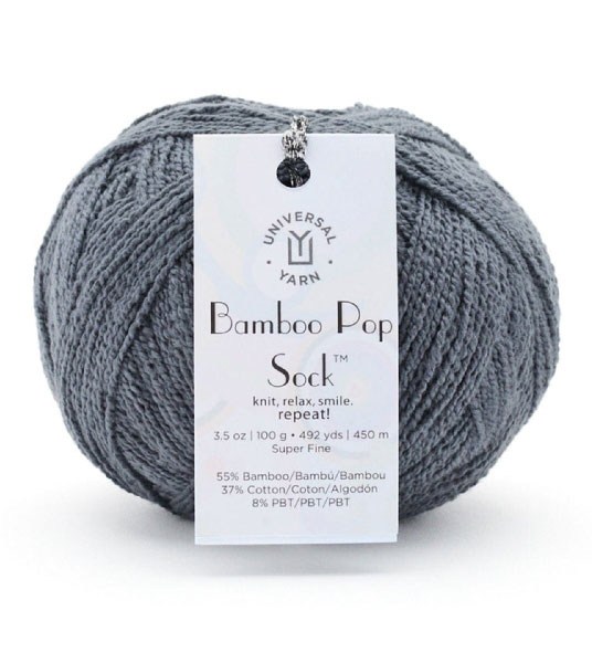 Bamboo Pop Sock Solids 621 Stormcloud