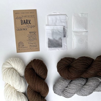 Wool Tincture Dyes - Color Pack -  Bark