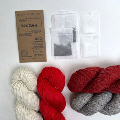 Wool Tincture Dyes - Color Pack -  Blood Orange