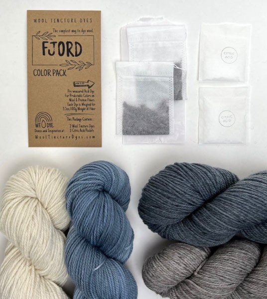 Wool Tincture Dyes - Color Pack -  Fjord