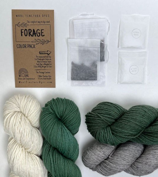 Wool Tincture Dyes - Color Pack -  Forage