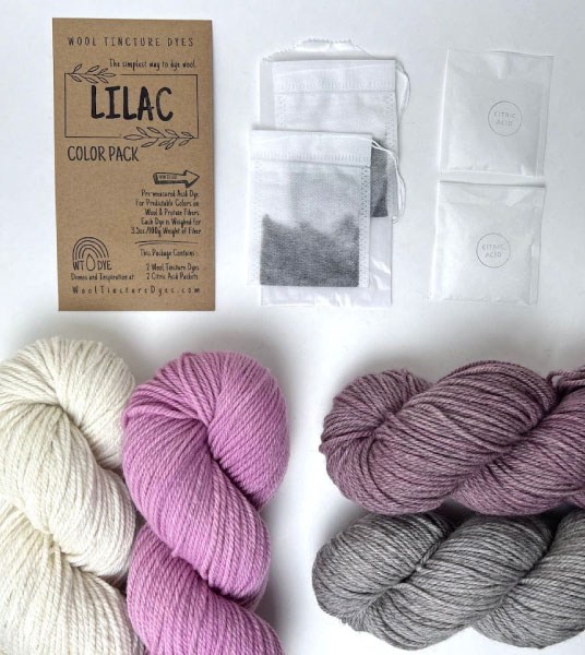 Wool Tincture Dyes - Color Pack -  Lilac
