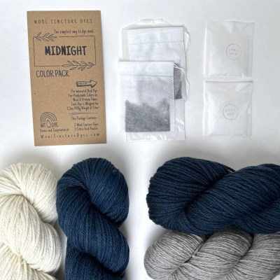 Wool Tincture Dyes - Color Pack -  Midnight
