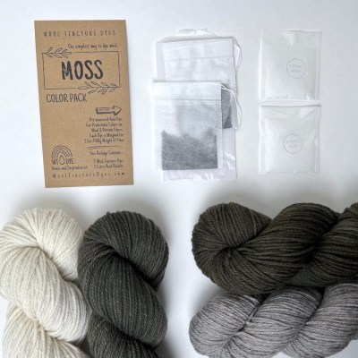 Wool Tincture Dyes - Color Pack -  Moss