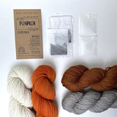 Wool Tincture Dyes - Color Pack -  Pumpkin