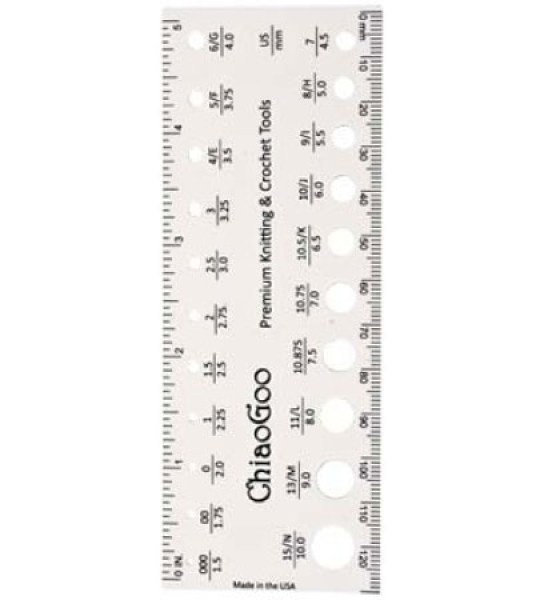 ChiaoGoo Needle Gauge - 5inch (13cm)
