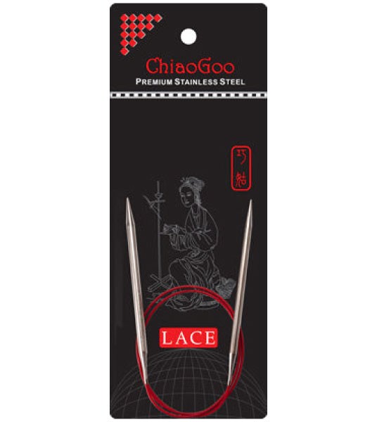ChiaoGoo RED Lace SS Circular 40" (100cm) US7 (4.50mm)