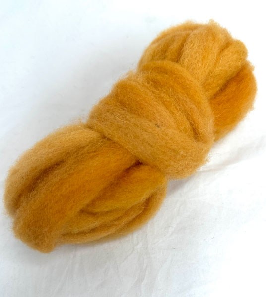 Roving Wool - Tangerine