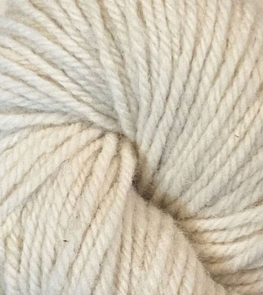 Wool Yarn 3 Ply Worsted - Natural