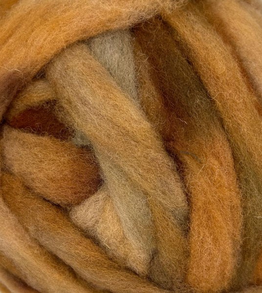 Roving Wool - Dark Gold