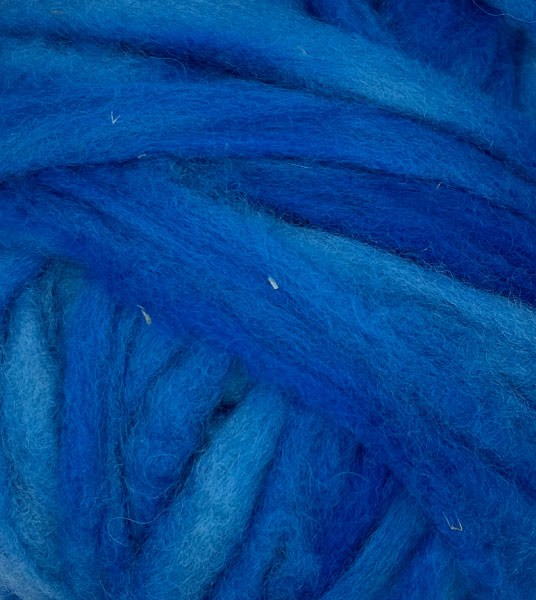 Roving Wool - Bright Blue